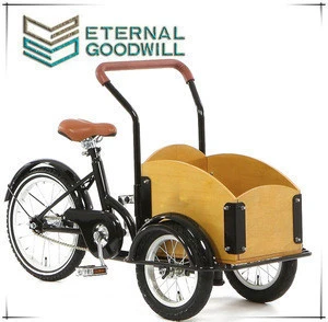 2020 mini tricycle 3 wheels cargo kids bike bakfiets UB9035 for kids