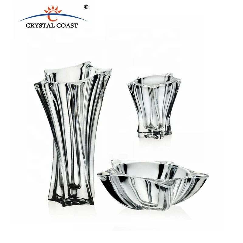 2020 new arrival bohemia crystal vase tall crystal glass vases