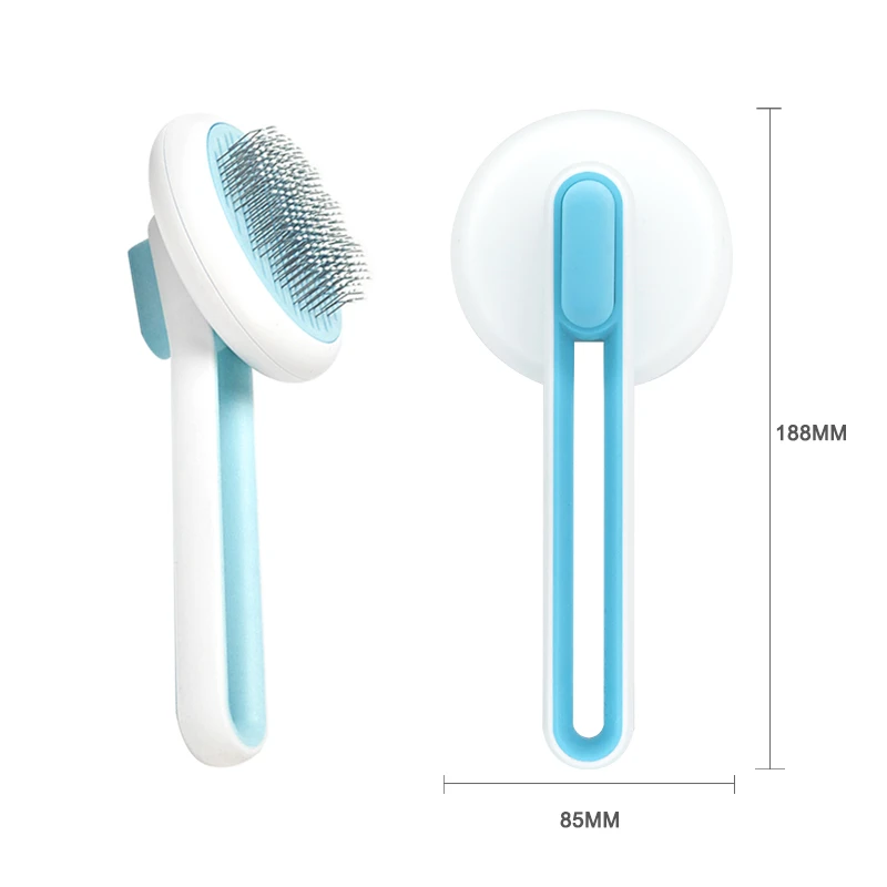 2020 new arrivals Pet Grooming Brush Self Cleaning Dog Cat Brush Remove Dog Hairs Pet Comb