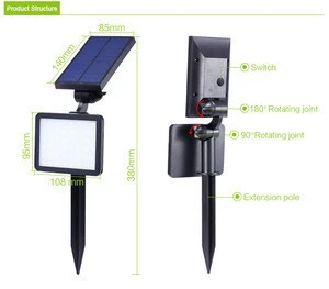 2020 Outdoor Solar Lawn Light IP65 Waterproof Sensor Garden Light