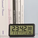 2020 Smart Digital Table Alarm Clock Year Month Date Display with Temperature Digital Clock