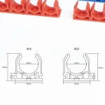 2021 Best Sell U Shape Plastic Pipe Arrangement Clamp