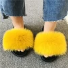 2021 Faux Fur Slippers Manufacturer and Supplier Wholesale Faux fake fur slides slippers sandals faux fur slides