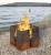 Import 2021 hot selling firepit wood heater, fire plate steel firewood rack from China