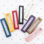2021 New Style Single Pen Case Transparent Paper Cover Package Neutral Pen Case