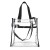 Import 2023 New Fashion Wholesale Custom Women Lady Girl Tote Bag Large Clear Transparent PVC Shopping Bags from China