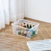 20L Wholesale PP Material Transparent Multi-function Cheap Plastic Storage Bins with handles