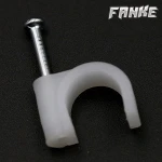 20mm Wire Nail Plastic Circle Cable Clip