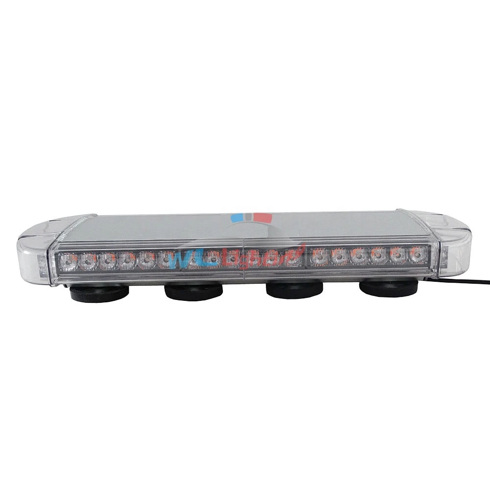 22" 12-24V DC 48w LED Warning Mini Lightbar Truck Police Strobe Lights Ambulance Magnetic Lightbar
