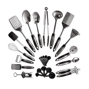 25-Piece Stainless Steel Kitchen Utensil Set Non-Stick Cooking Gadgets and Tools Kit