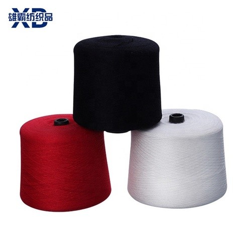 28s/2 Dyed Core Spun Yarn 52%Viscose 20%Nylon 28%PBT Yarn For Polyester Blended yarn 2/34 Soft High elasticity