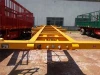 3 Axle good used 40ft flatbed Container Semi Trailer for sale