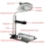 Import 3 in 1 Metal Video Microscope Camera Table Stand Holder + LED Illumination Lamp 8X Magnifying Glass + Magnetic PCB Fixture Clamp from China