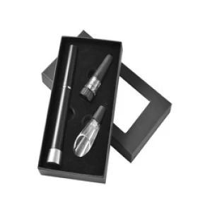 3 Pcs Wine Opener Set, Air Pressure Pump Bottle Opener Gift Box Includes Wine Opener Kit Vacuum Stopper and Wine Pourer Tool