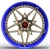 Import 3 piece forged cheap price auto aluminium 16 17 18 19 inch sport rims rines black and red alloy luxury car 5x120 wheels for cars from China