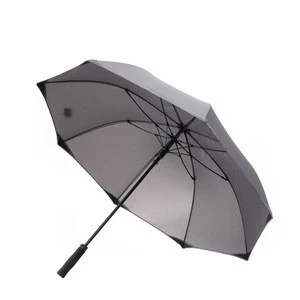30inch EVA handle sublimation umbrella blank tips covered vogue style customized heavy duty gray golf umbrella