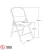 Import 34 Inches White folding plastic beach chair from China