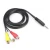 Import 3.5mm Male Plug to 3 RCA Female Cable 3 RCA Video AV cable female extension cable from China