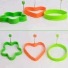 3pc Food Grade Silicone Fried Egg Mould Ring For Kitchen Egg Tools