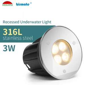 3w LED Recessed Swimming Pool Underwater LED Lights  outdoor lighting LED Pool Fountain Underwater Light