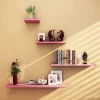 4 Pieces/set Decorative Wall Mounted Hanging Basket Storage Rack for Home and Office