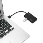 4-Ports Multi USB Fast Speed 3.0 USB HUB Compatible with for Macbook Windows 10 USB A Type Data Charging 3.0 HUB Adapter Slim
