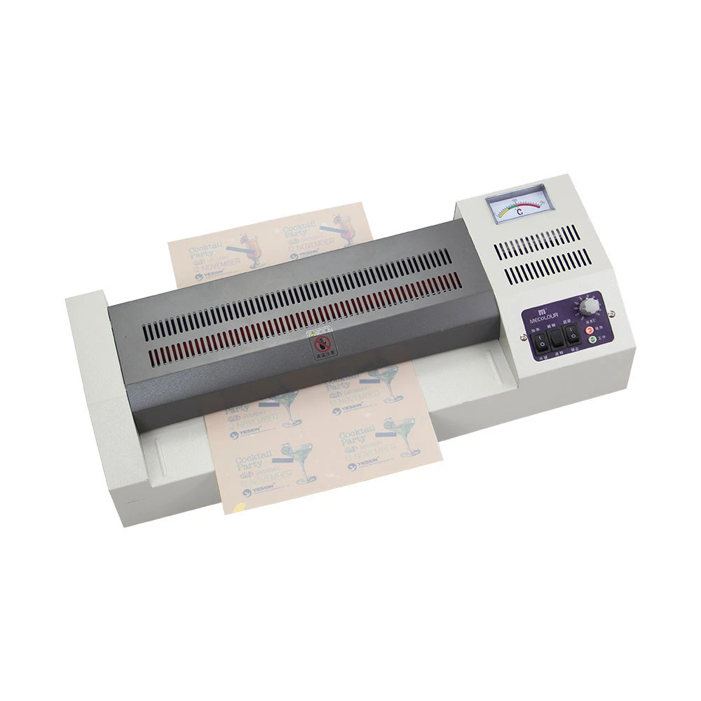 4 rollers metal laminator machine a4 office supplies home laminator certification photo thermal pouch laminating machine