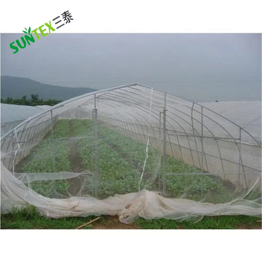 40 mesh plastic HDPE agricultural greenhouse anti Insect mesh, transparent pest control netting fabric for gardening 2*60m