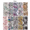 4*20cm 10pcs/set Transfer Foil Wraps Leopard Print Starry Sky Nail Art Sticker Decals For Nail Decorations