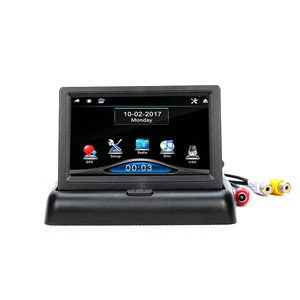 4.3" inch foldable TFT LCD Car Monitor Rear View Car Security camera system