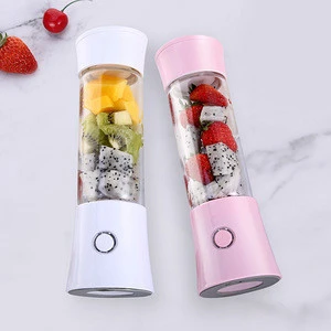 480ml Automatic Pulp Ejection Function 2/4/6 blades rechargeable USB  portable  blender fruit juicer cup