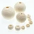 Import 4mm-50mm Wooden Teething beads natural color round lotus wood bead Assorted size in bulk from China