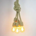 5 heads sailing DIY Retro Hemp Rope Pendant lights Nautical chandeliers industrial lighting Swag Twisted Country Light