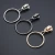 Import 5# metal zipper slider copper zipper puller, large ring circle zipper slider from China