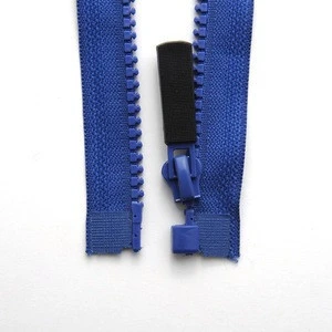5# Plastic zipper with resin open end