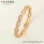 Import 50734  xuping artificial Diamond cross twisted fine bracelet bangle for baby from China