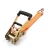 Import 50mm cargo lashing ratchet strap with rubber ratchet buckle and double j hooks from China