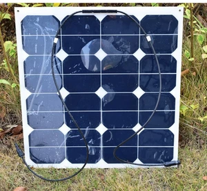 50W 100W 120W 150W Semi Flexible Solar Panel for RV Caravan Seaboat SunPower Solar Panel solar panel system