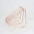 Import 550-97A  desk organizer triangle rose gold metal wire letter holder for office&home supplies from China