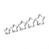 5pcs/set Stainless Steel  Cookie Mold Steel Biscuit Molds Five-Pointed Star Shaped Cookie Cutter