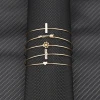 5Pcs/set Womens Fashion Punk Bracelet Simple Double Knot Loop Metal Chain Bracelet Bohemian Retro Jewelry Accessories