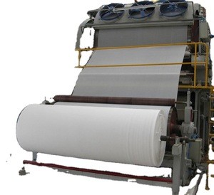 5T/D Waste Paper and wood Pulp Recycling Jumbo Roll Toilet Tissue Paper Roll Making Machine
