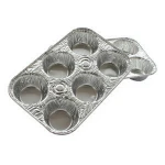 6 Compartment egg tart box egg tart mold Aluminum Foil Container