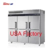 6 door -21 degree Stainless commercial freezer for kitchen