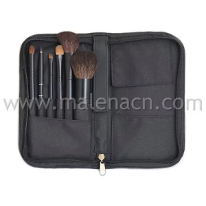 6PCS OEM Travel Cosmetic Makeup Brush with Zipper Pouch