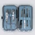Import 6pcs/Set Nail Clipper Kit, Nail Care Pedicure Scissor/Tweezer/Knife/Ear pick,Utility Manicure Set Tools+Stone Pattern/grid Case from China