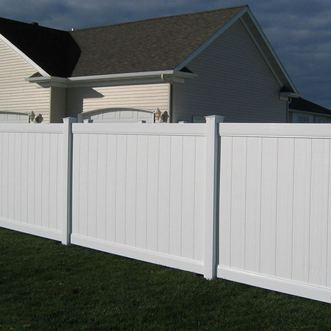 Buy 6x8 White Pvc Fencing Garden Pvc Fencing White Vinyl Fence Panel ...