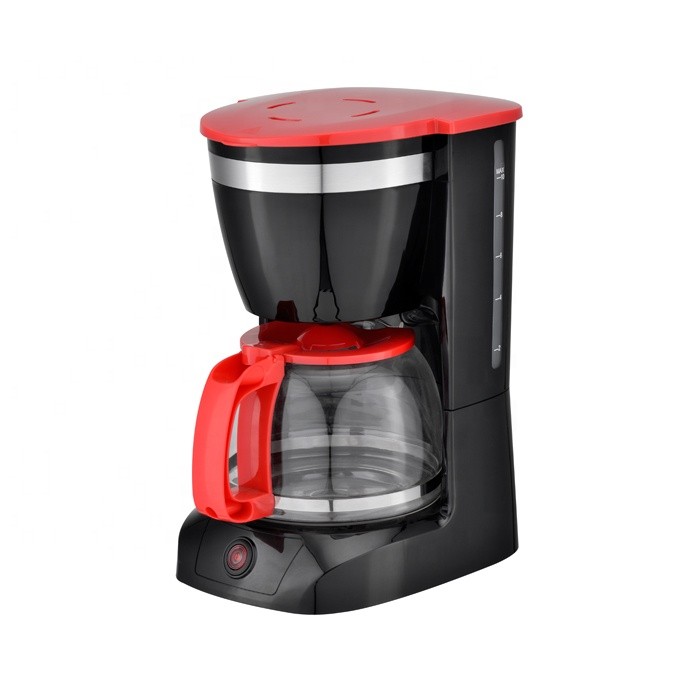 800W 1.25L 10Cups Drip Coffee Maker Machine With Overheat Protection