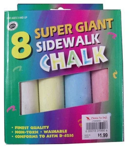 8ct Jumbo Colored Sidewalk Chalk