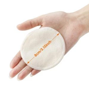 8Pcs/Set Reusable Makeup Pads Washable Round Bamboo Cloth Facial Makeup Remover Puff Pads with Mesh Bag Clean Facial Skin Care